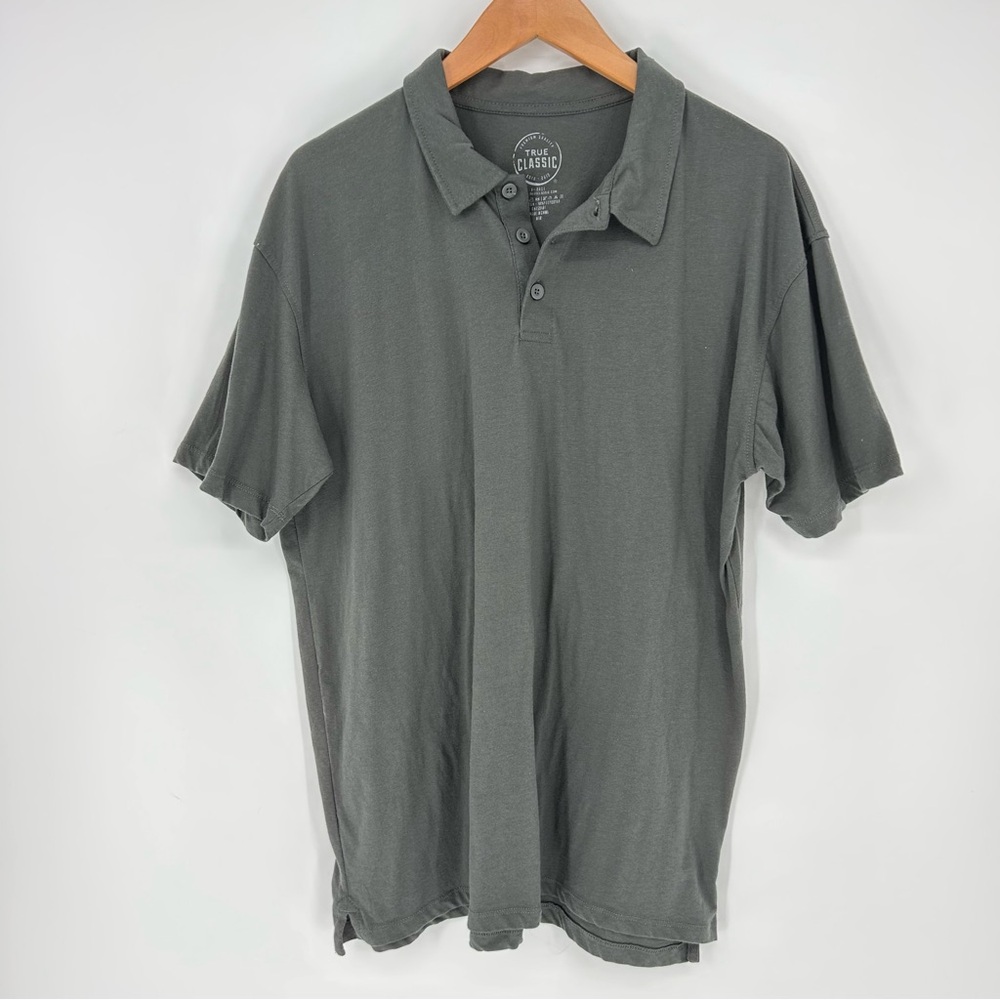 Chaps Dark Gray Men's Polo Shirt